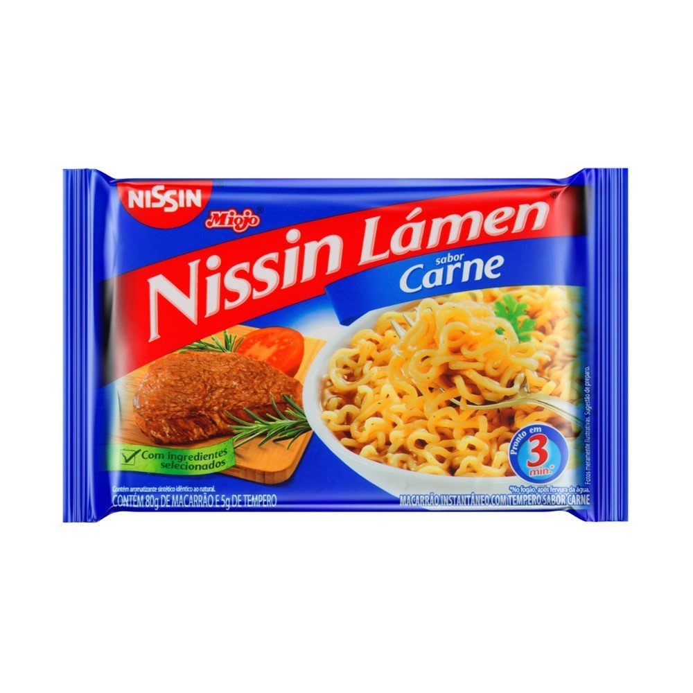 LAMEN NISSIN CARNE 80G                            