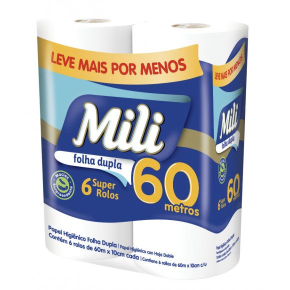 PAPEL MILI 60M DUPLO 6R                           