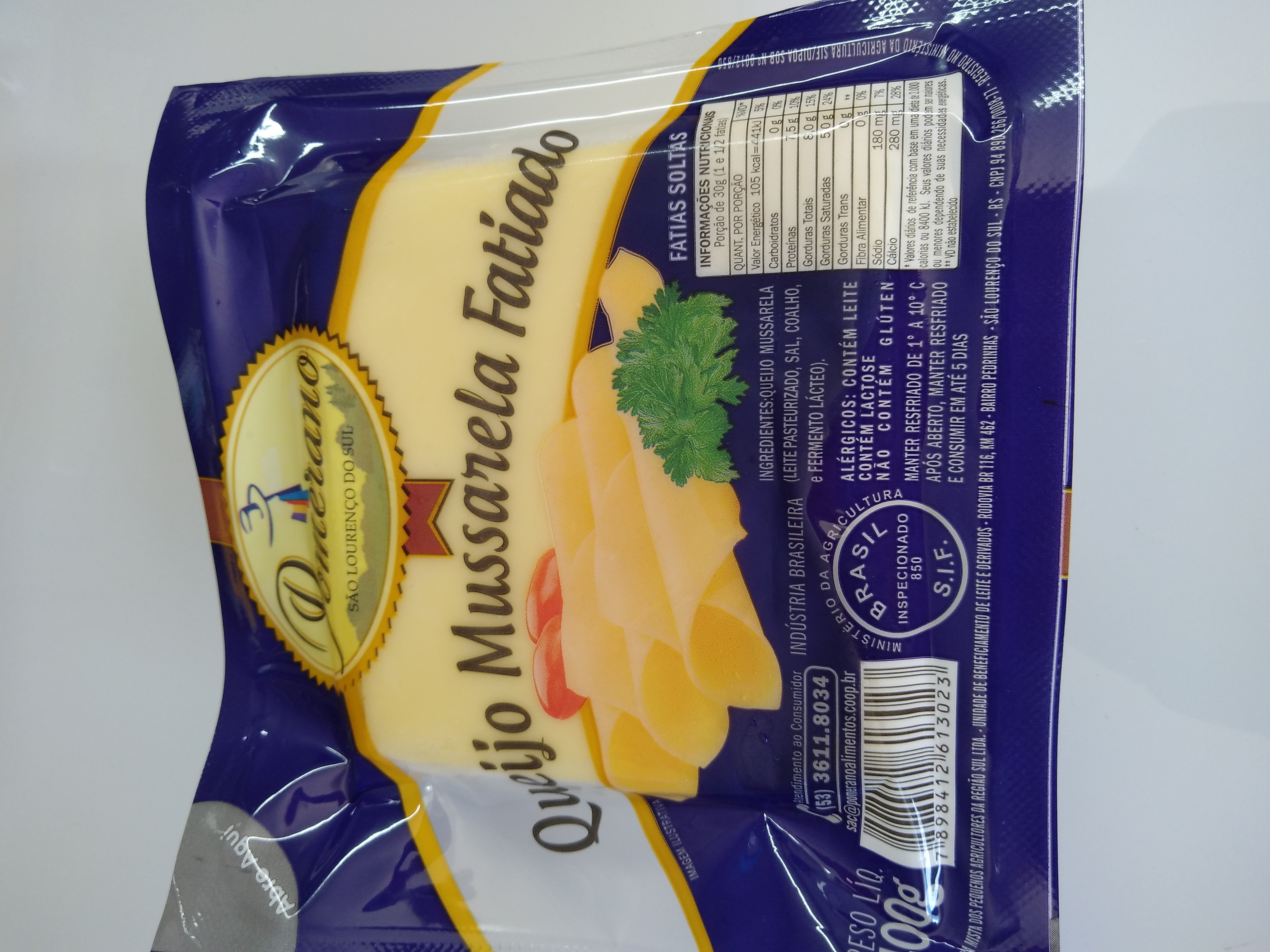 QUEIJO POMERANO MUSSARELA 300G                    